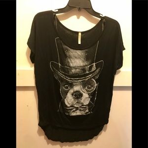 Top hat dog tee 🎩🐶😍